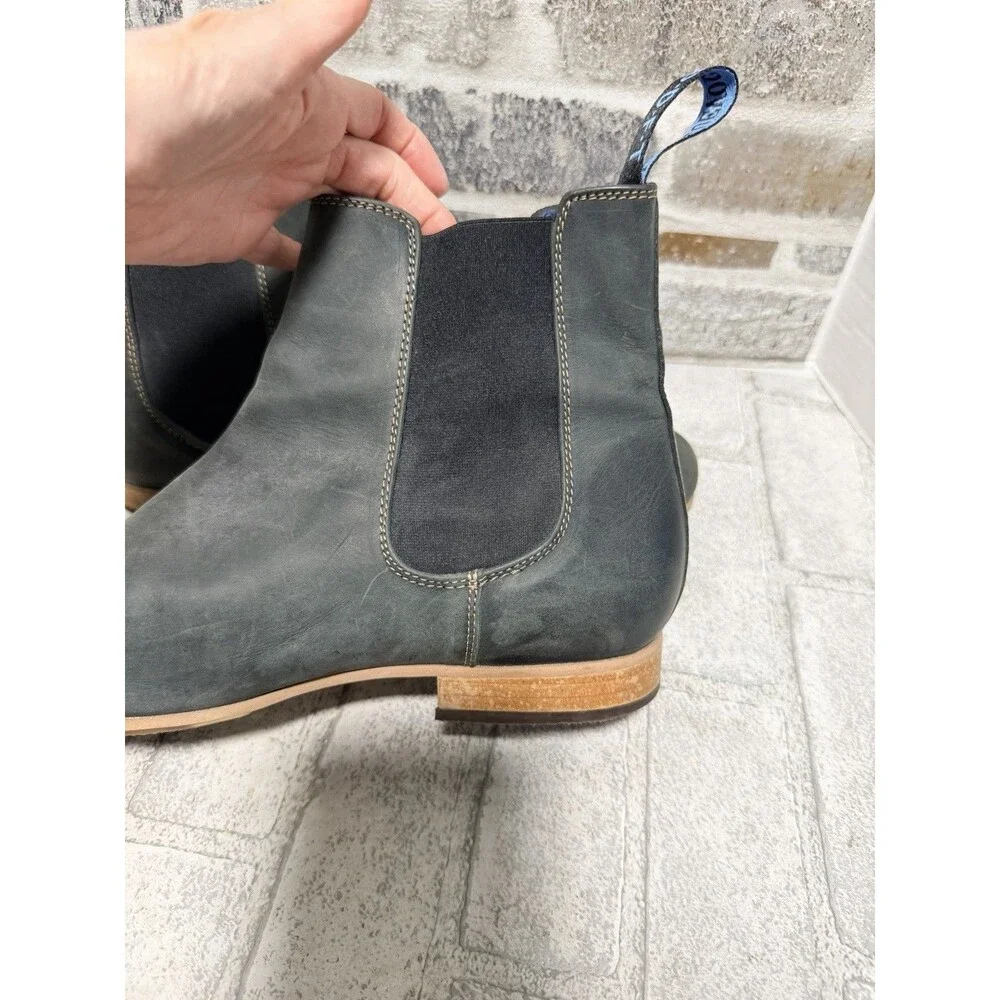 John Fluevog Mens Chelsea Boots Size 12.5 Leather